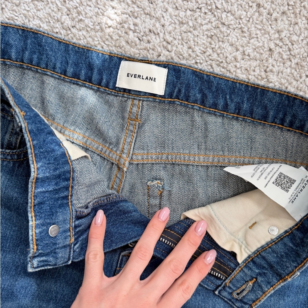 Everlane women Low Rise Straight Jeans in Blue - Picture 3 of 3